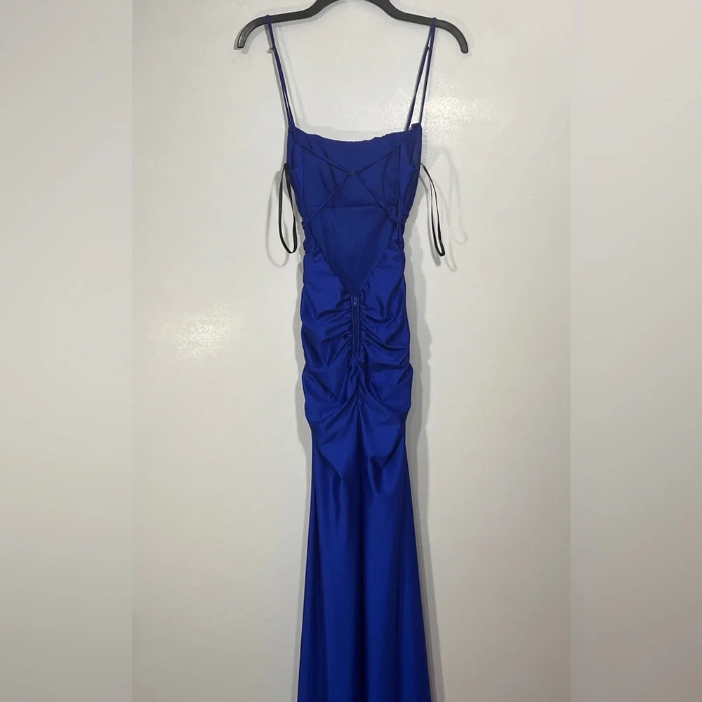 Windsor Martha Formal Satin Mermaid Long Dress /Size XS - Picture 3 of 10
